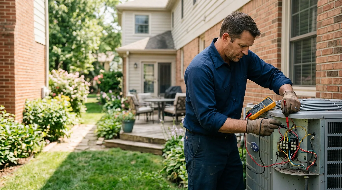 HVAC technician working near Hot Springs Village, AR
